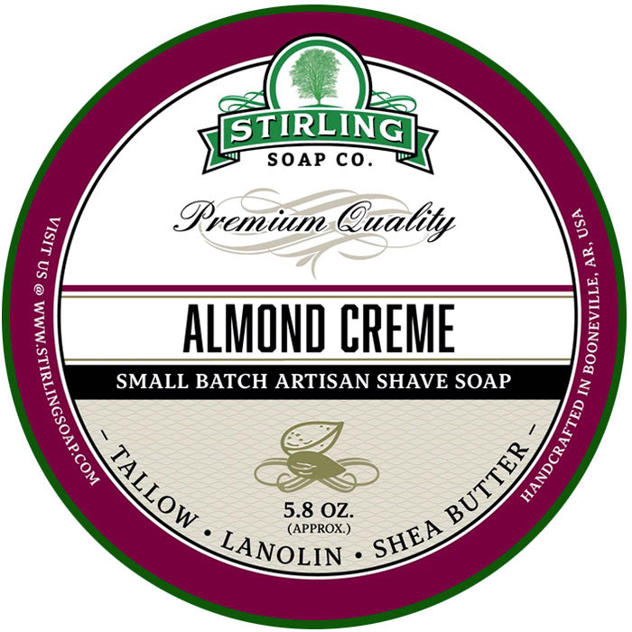 Sapone da Barba Stirling Almond Creme 170ml