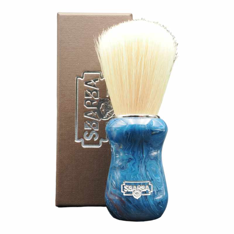 Pennello da Barba Classico Blu Oceano Setola Premium - Sbarba