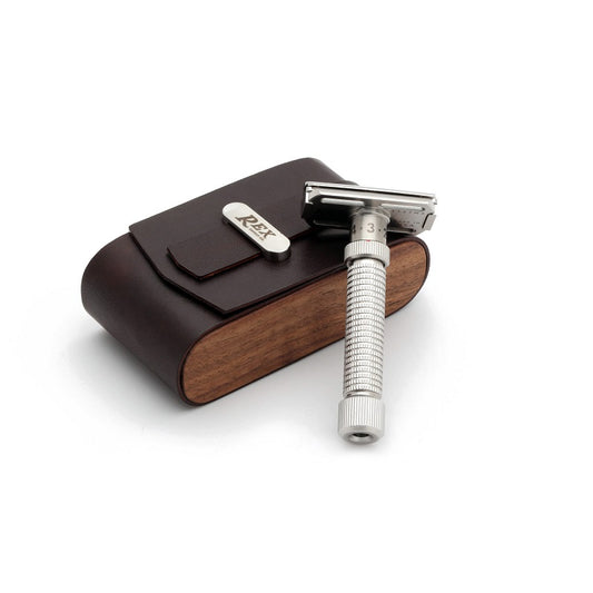 Custodia Rex in Pelle e Legno di Noce