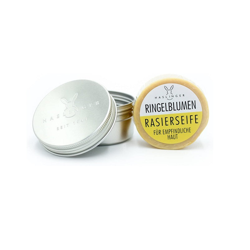 Sapone da Barba Haslinger Calendula 60gr con Ciotola