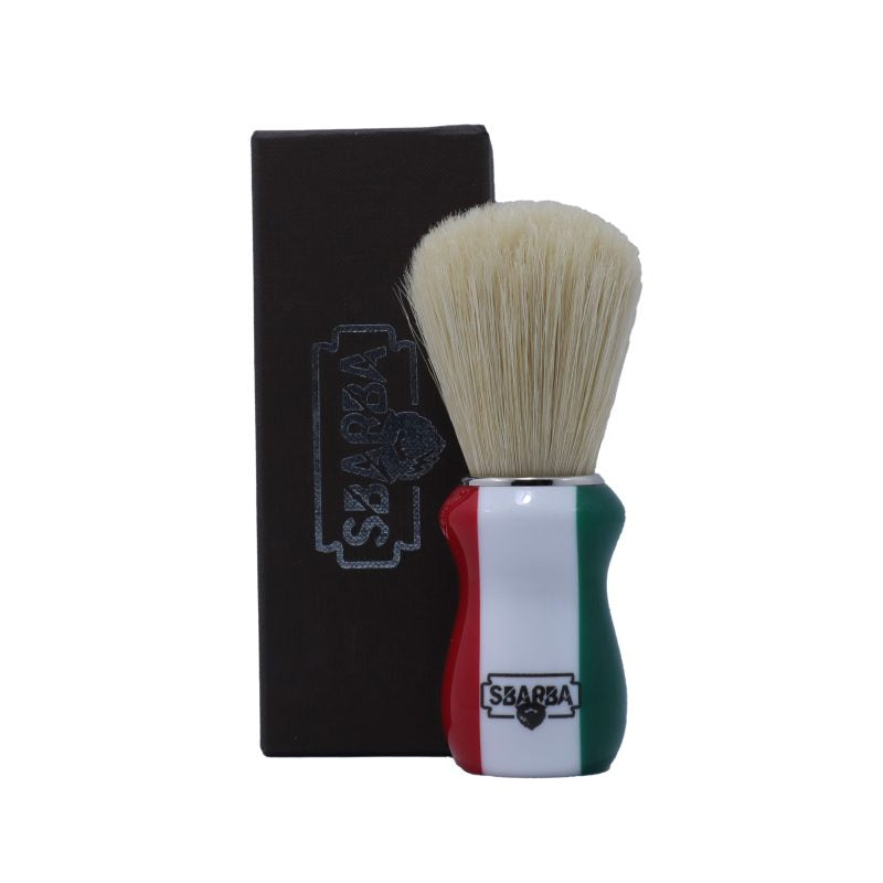 Pennello da Barba Classico Bandiera Italiana Setola Premium - Sbarba