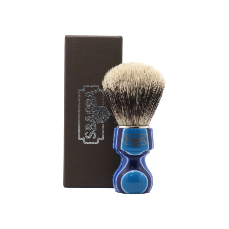 Pennello da Barba Nobile Blu Sfumato Two Band - Sbarba