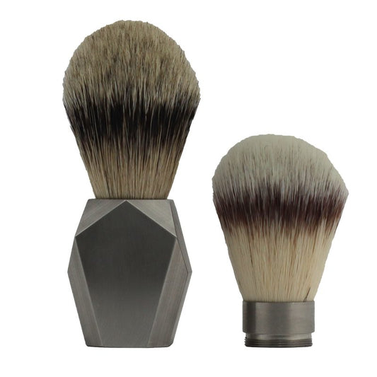 Pennello Da Barba Rex Deco Stainless Silvertip