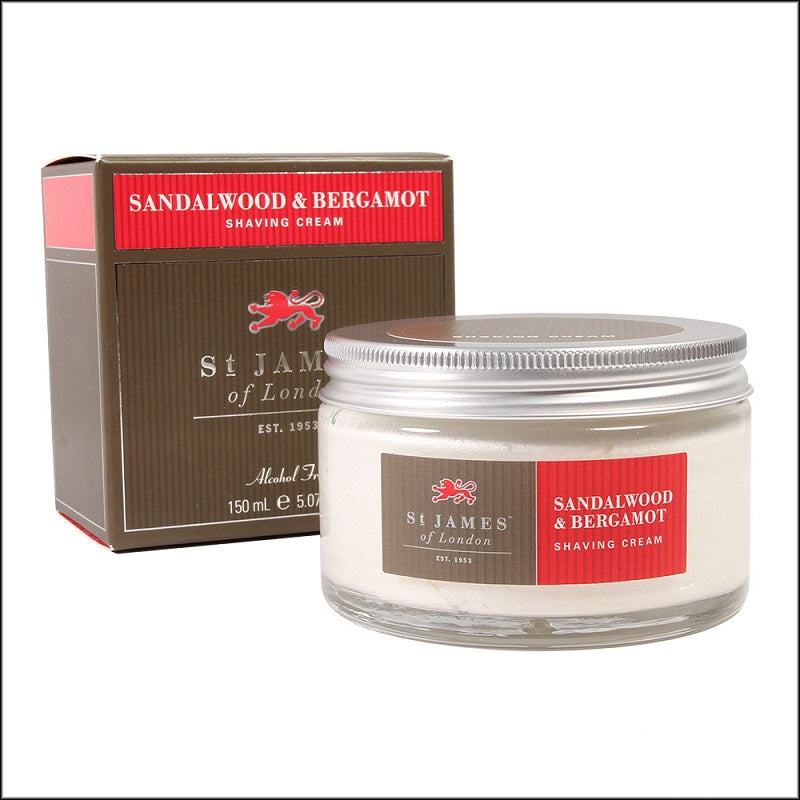 Crema da Barba St James Sandalwood & Bergamot 150ml