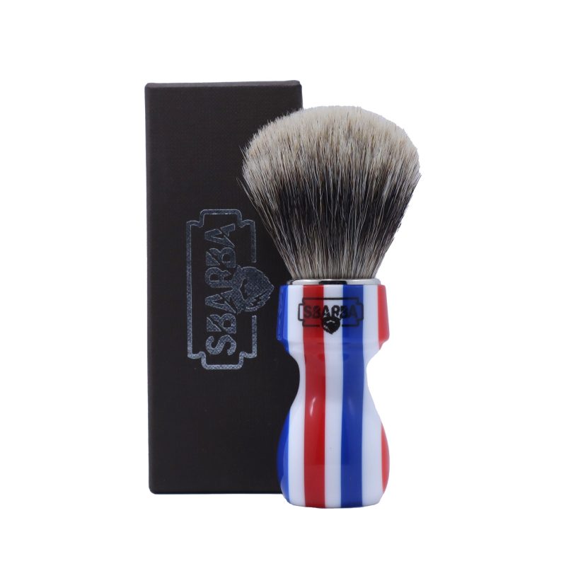 Pennello da Barba Elegante Barberpole Two Band - Sbarba