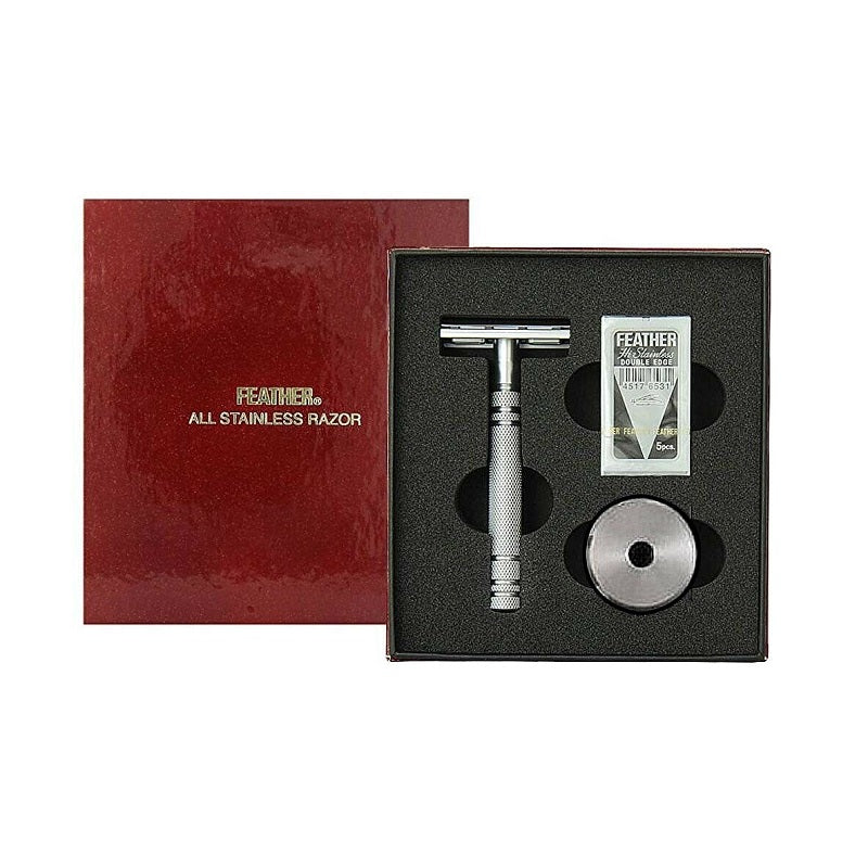 Rasoio di Sicurezza Feather AS-D2S con Stand