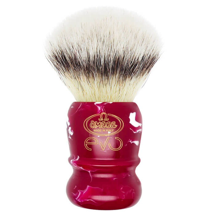 Pennello da Barba Omega Evo Cardinal Red