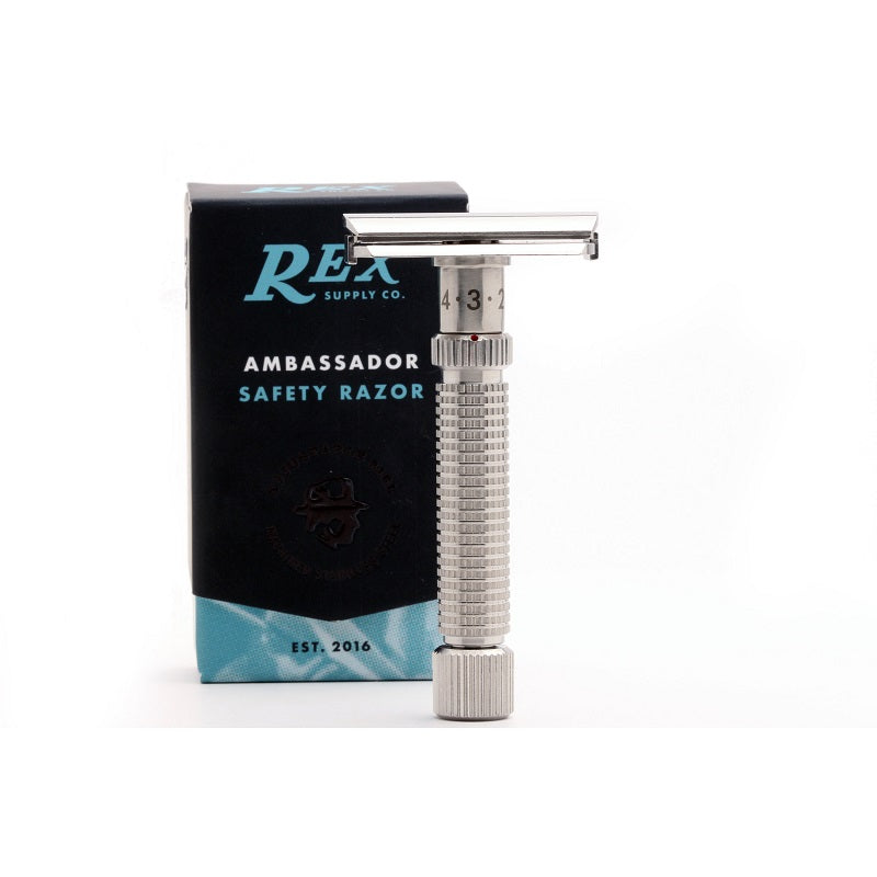 Rasoio di Sicurezza Rex Ambassador Regolabile Inox 316