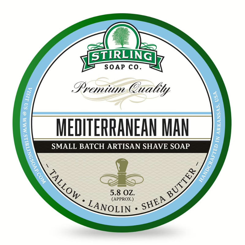 Sapone da Barba Stirling Mediterranean Man 170ml