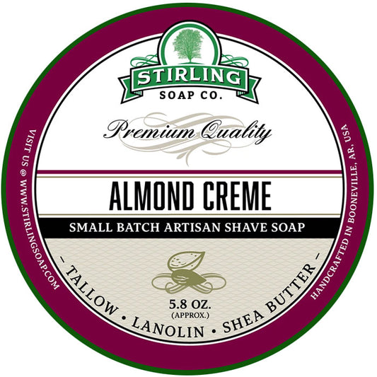 Sapone da Barba Stirling Almond Creme 170ml