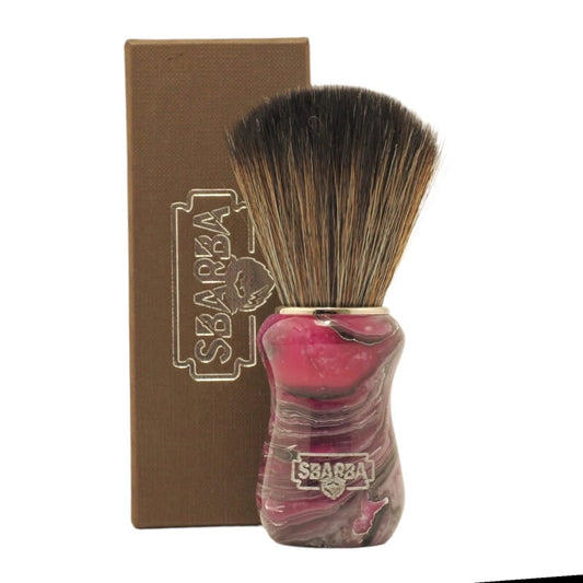 Pennello da Barba Classico Magenta Sintetico Horse - Sbarba