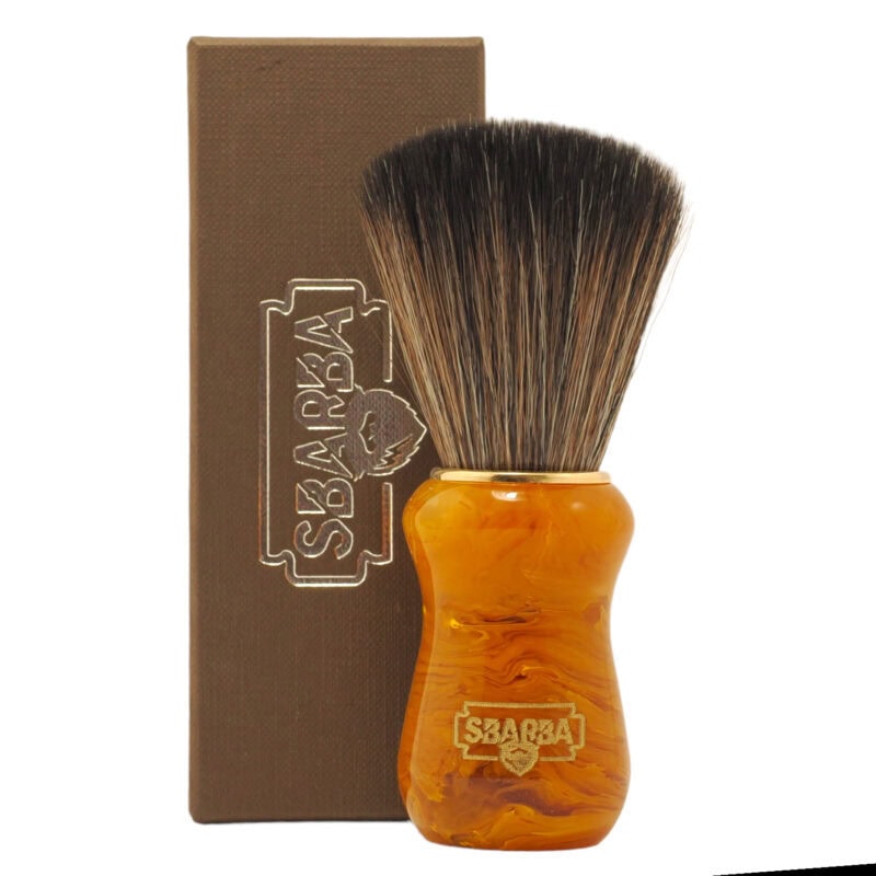 Pennello da Barba Classico Miele Sintetico Horse - Sbarba