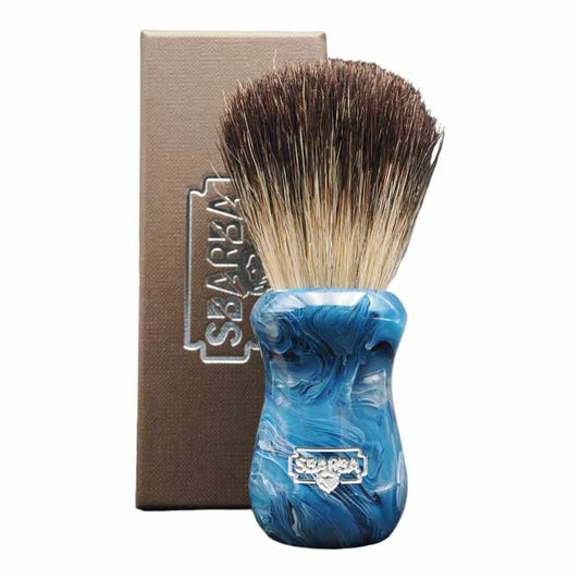 Pennello da Barba Classico Blu Oceano Misto Setola e Tasso XB - Sbarba