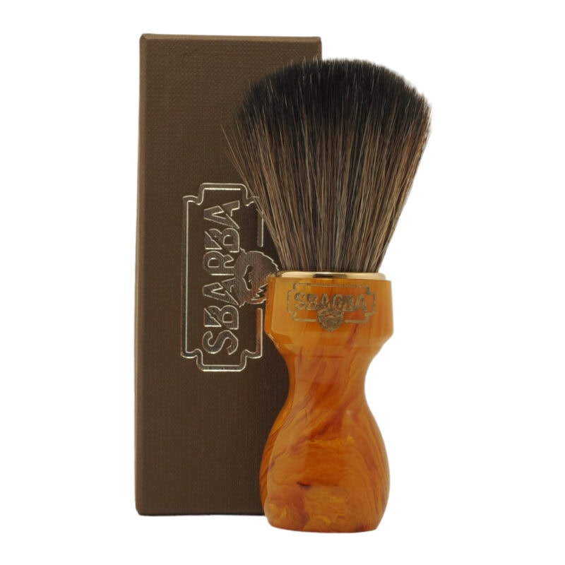 Pennello da Barba Elegante Miele Sintetico Horse - Sbarba