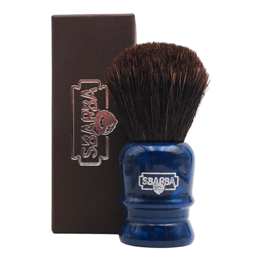 Pennello da Barba Grosso Blu Notte Cavallo - Sbarba