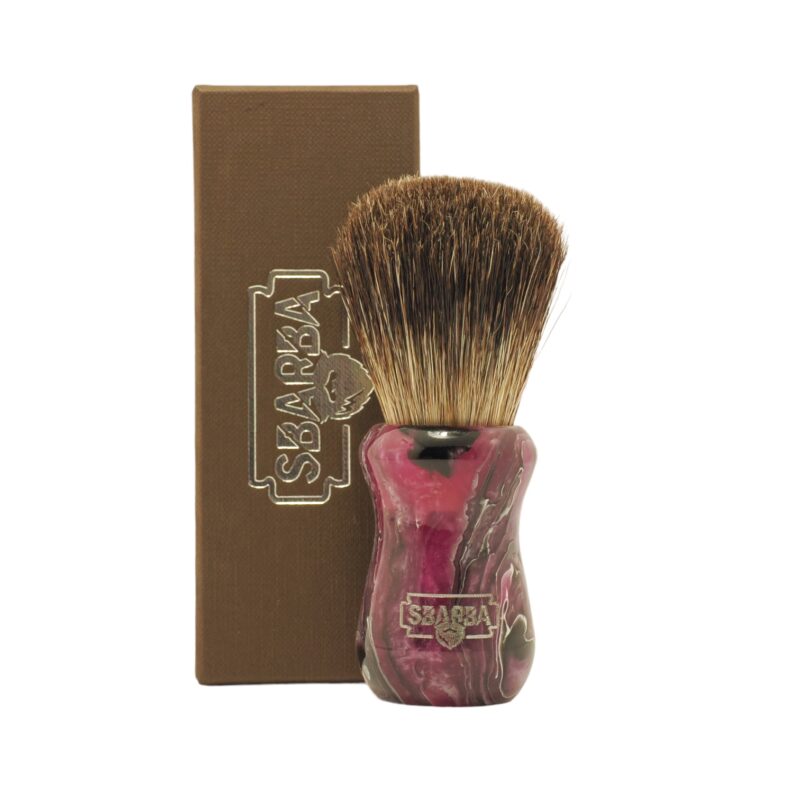 Pennello da Barba Classico Magenta Misto Setola e Tasso XB - Sbarba