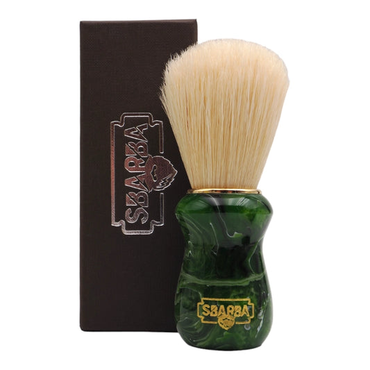 Pennello da Barba Classico Verde Smeraldo Setola Premium - Sbarba