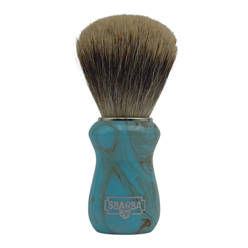 Pennello da Barba Classico Azzurro Cielo Two Band - Sbarba
