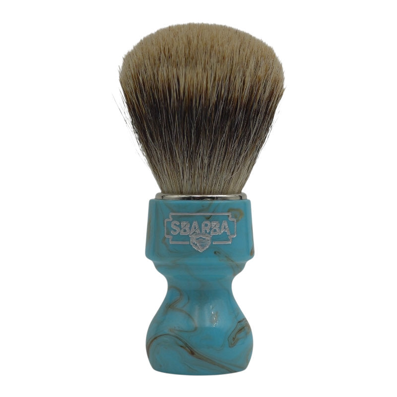 Pennello da Barba Nobile Azzurro Cielo Two Band - Sbarba