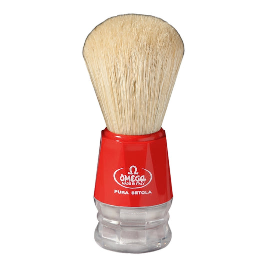 Pennello da Barba Omega in Setola 10018 rosso