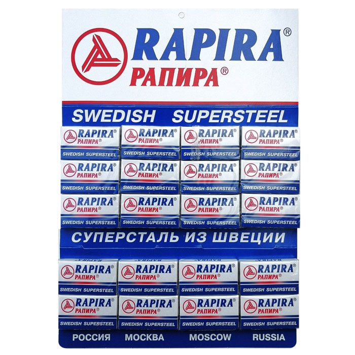 Lamette da Barba Rapira Swedish Supersteel 100pz