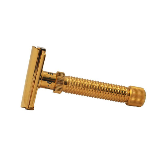 Rasoio di Sicurezza Rex Konsul Regolabile Slant Inox 316 Gold