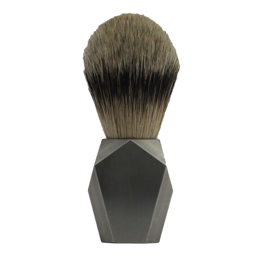 Pennello Da Barba Rex Deco Stainless Silvertip