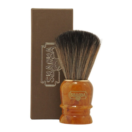 Pennello da Barba Smilzo Miele Sintetico Horse - Sbarba