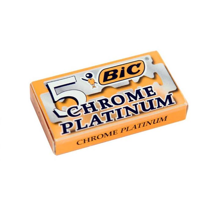 Lamette da Barba Bic Chrome Platinum 5pz
