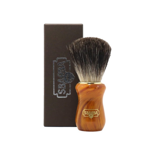 Pennello da Barba Classico Miele Misto Setola e Tasso - Sbarba