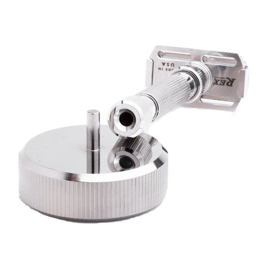 Rasoio di Sicurezza Rex Ambassador Regolabile Inox 316 Rhodium