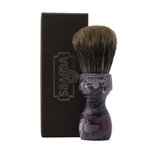 Pennello da Barba Elegante Magenta Misto Cavallo e Tasso XB - Sbarba